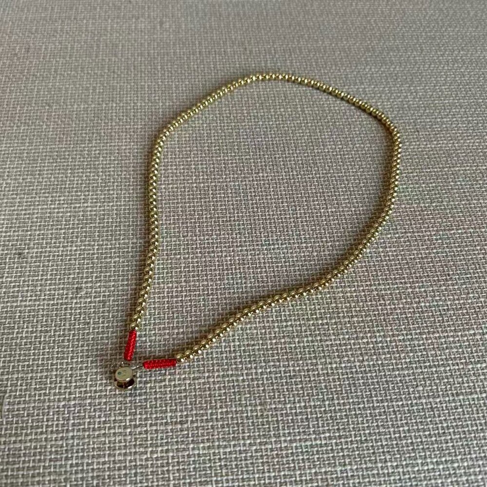 Roxanne Assoulin Gold Baby Bead Necklace 16" - Picture 3 of 4